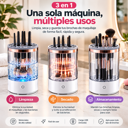 Limpiador Automático de Brochas de Maquillaje