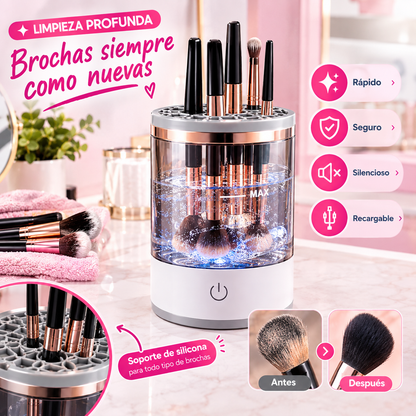 Limpiador Automático de Brochas de Maquillaje